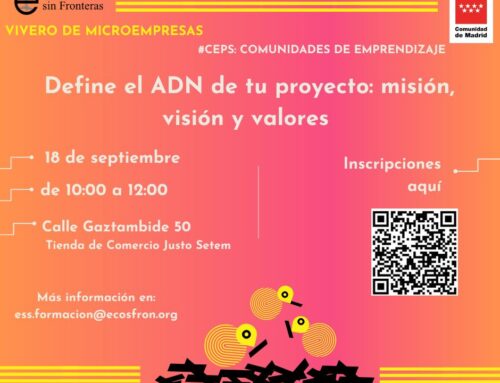 #CEPS de septiembre: Define el ADN de tu proyecto: misión, visión y valores  (18 de septiembre)